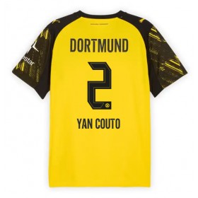 Borussia Dortmund Yan Couto #2 Hemmakläder 2025-26 Kortärmad